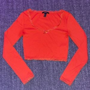 cropped long-sleeve
